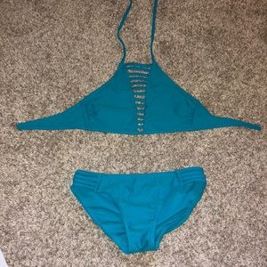 Size small No Boundaries blue swimsuit